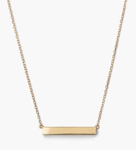 Mejuri Engravable Bar Necklace